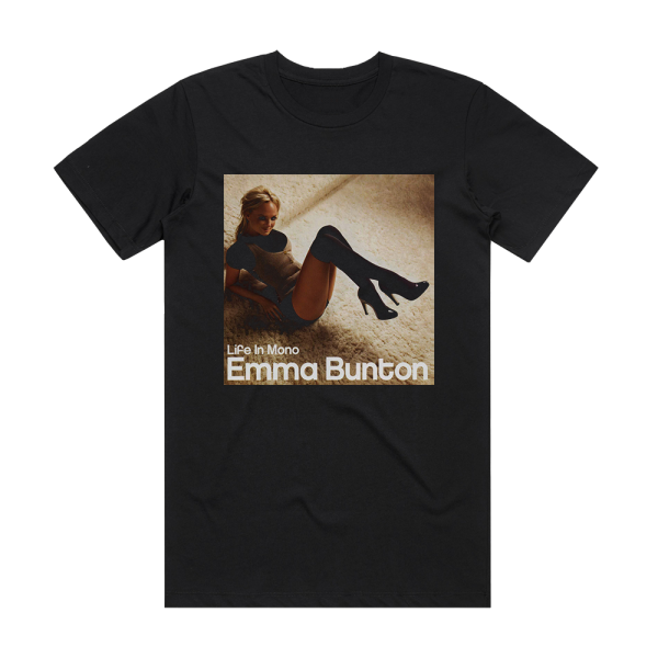 Emma Bunton Life In Mono Album Cover T-Shirt Black