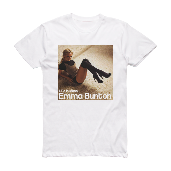 Emma Bunton Life In Mono Album Cover T-Shirt White