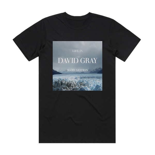 David Gray Life In Slow Motion Album Cover T-Shirt Black