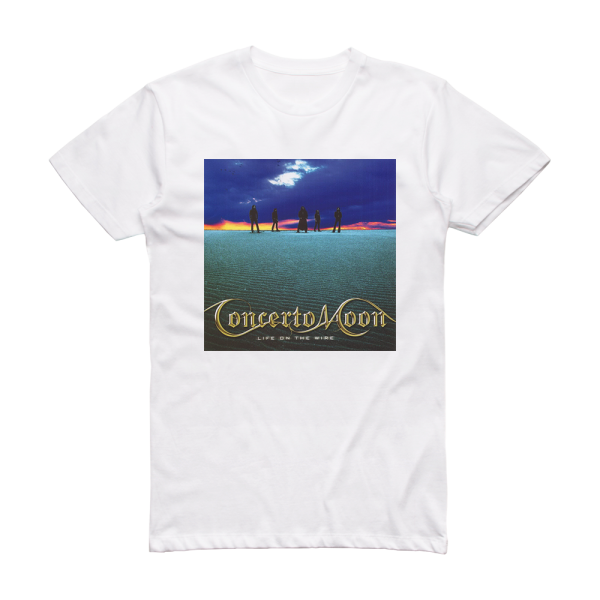 Concerto Moon Life On The Wire Album Cover T-Shirt White