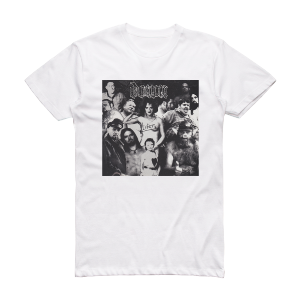 Down Lifer Album Cover T-Shirt White – ALBUM COVER T-SHIRTS