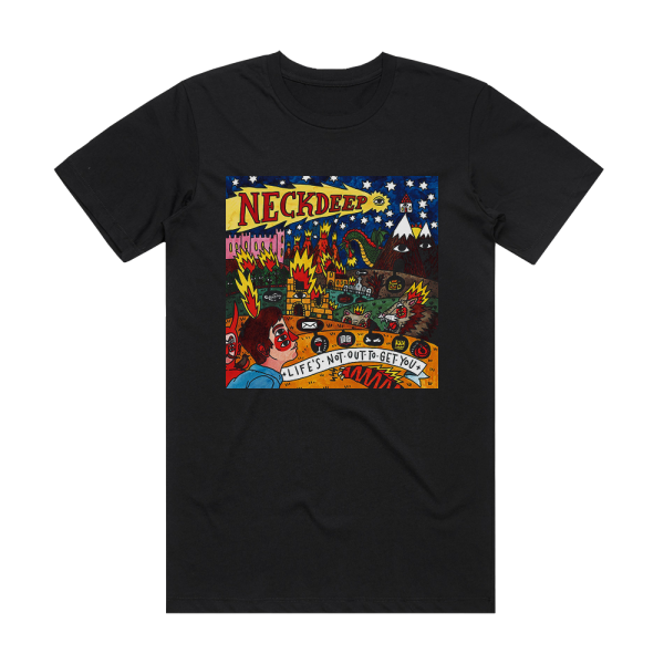 Neck Deep Lifes Not Out To Get You Album Cover T-Shirt Black