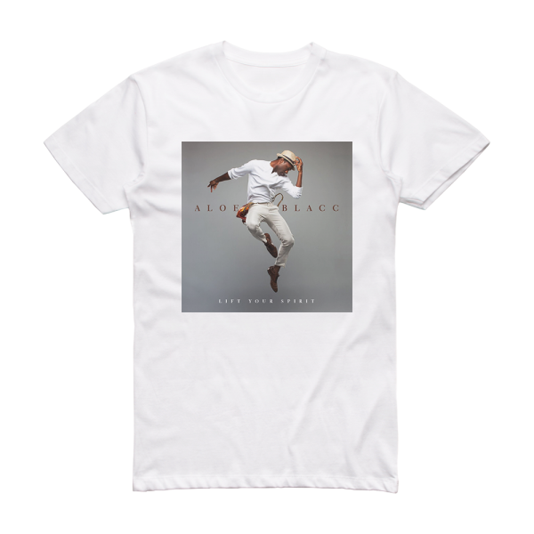 Aloe Blacc Lift Your Spirit Album Cover T-Shirt White
