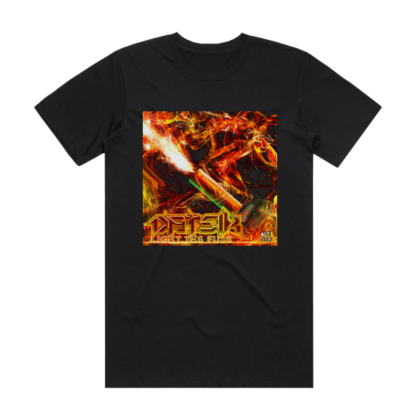 Datsik Light The Fuse Album Cover T-Shirt Black