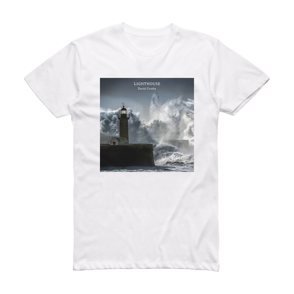 David Crosby Lighthouse Album Cover T-Shirt White