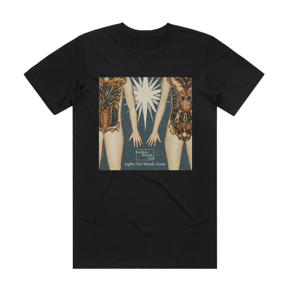 Bombay Bicycle Club Lights Out Words Gone Album Cover T-Shirt Black