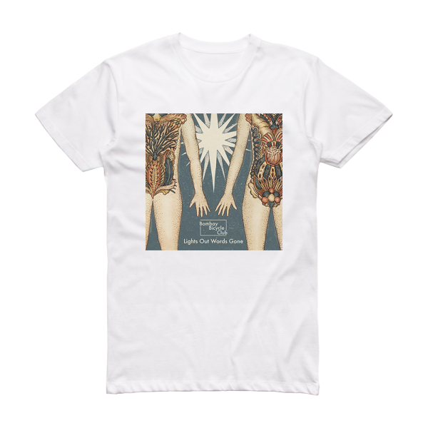 Bombay Bicycle Club Lights Out Words Gone Album Cover T-Shirt White