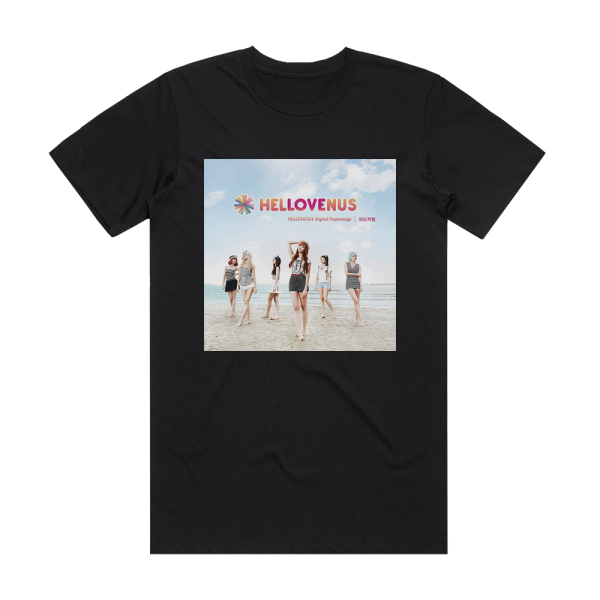 Hello Venus Like A Wave Album Cover T-Shirt Black