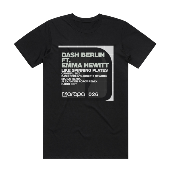Dash Berlin Like Spinning Plates Album Cover T-Shirt Black