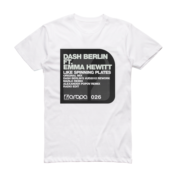 Dash Berlin Like Spinning Plates Album Cover T-Shirt White