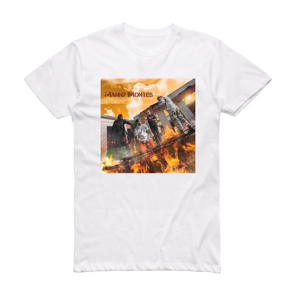 manny montes Linea De Fuego Album Cover T-Shirt White