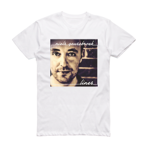 Niels Geusebroek Lines Album Cover T-Shirt White