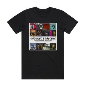 Georges Brassens Lintgrale Des Albums Studio Disc 9 N9 Les Trompettes De La  Album Cover T-Shirt Black