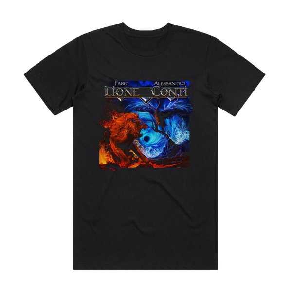 Fabio Lione & Alessandro Conti Lione Conti Album Cover T-Shirt Black