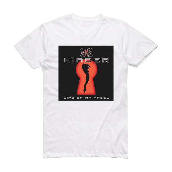 Hinder Lips Of An Angel Album Cover T-Shirt White