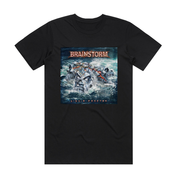 Brainstorm Liquid Monster Album Cover T-Shirt Black