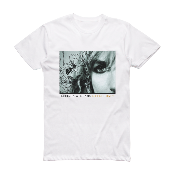 Lucinda Williams Little Honey Album Cover T-Shirt White