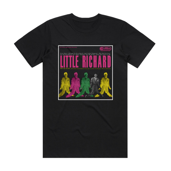 Little Richard Little Richard Album Cover T-Shirt Black