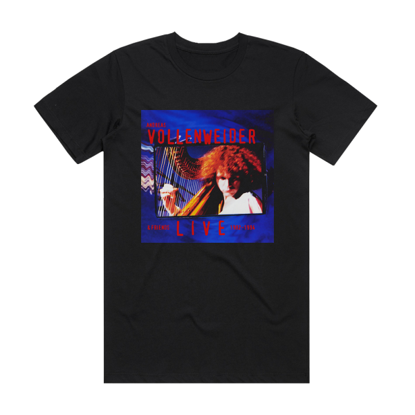 Andreas Vollenweider Live 1982 1994 Album Cover T-Shirt Black