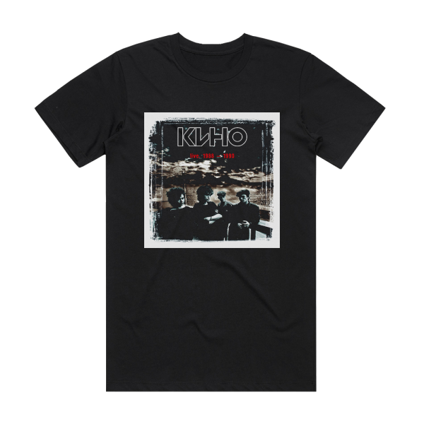 Kino Live 1988 1990 Album Cover T-Shirt Black