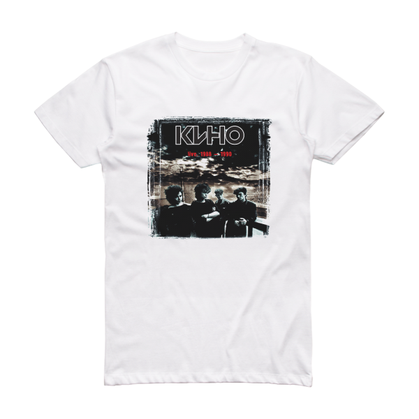 Kino Live 1988 1990 Album Cover T-Shirt White