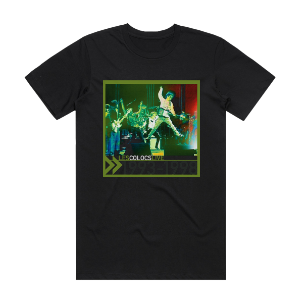 Les Colocs Live 1993 1998 Album Cover T-Shirt Black