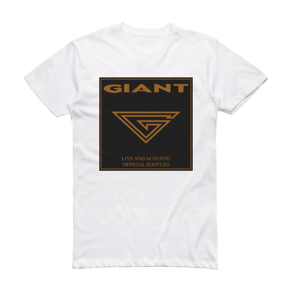 Giant Live Acoustic  Official Bootleg Album Cover T-Shirt White