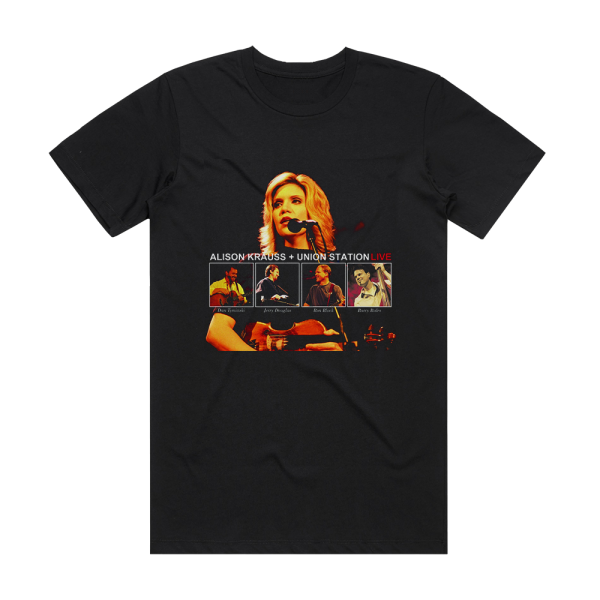 Alison Krauss and Union Station Live Album Cover T-Shirt Black
