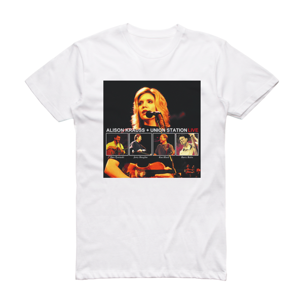 Alison Krauss and Union Station Live Album Cover T-Shirt White