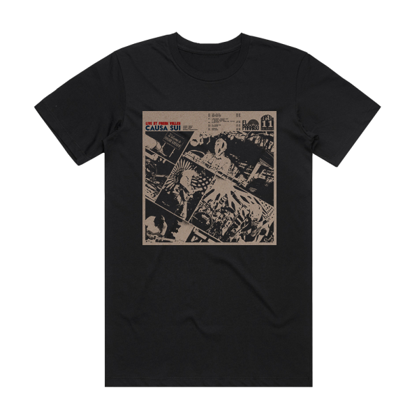 Causa Sui Live At Freak Valley Album Cover T-Shirt Black