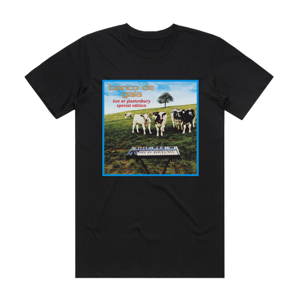 Banco de Gaia Live At Glastonbury Album Cover T-Shirt Black