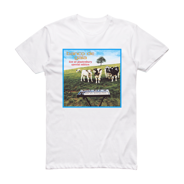 Banco de Gaia Live At Glastonbury Album Cover T-Shirt White