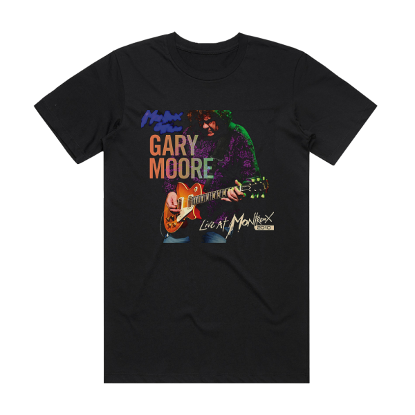 Gary Moore Live At Montreux 2010 Album Cover T-Shirt Black