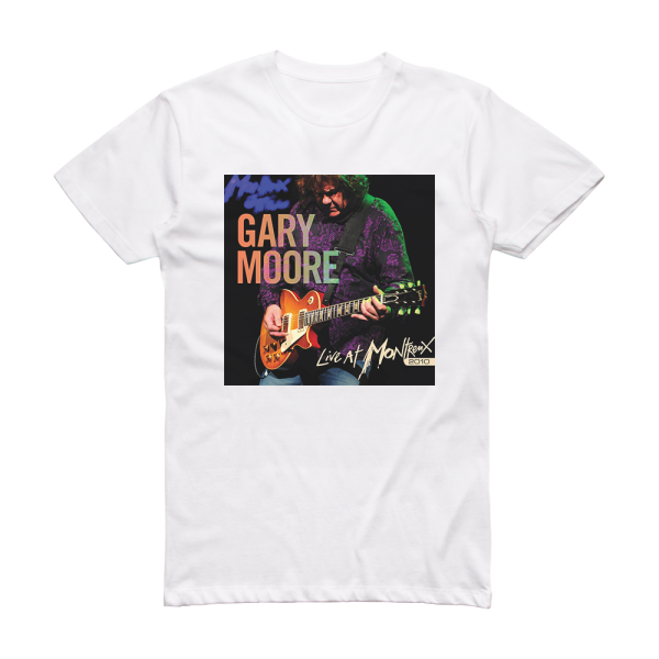 Gary Moore Live At Montreux 2010 Album Cover T-Shirt White