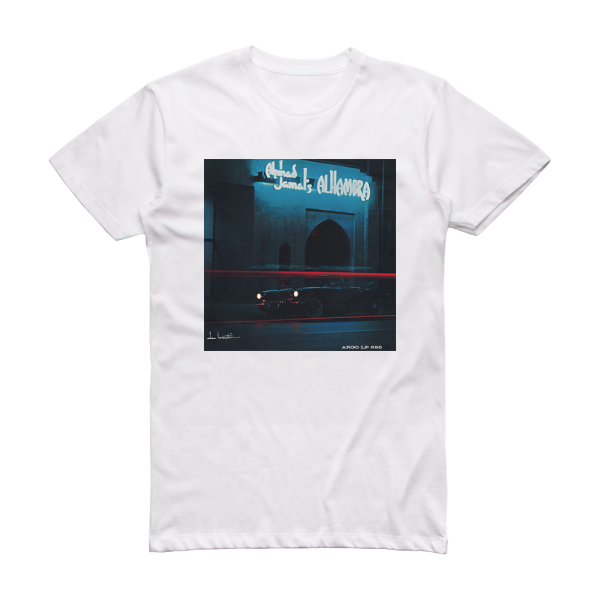 Ahmad Jamal Live At The Alhambra Album Cover T-Shirt White