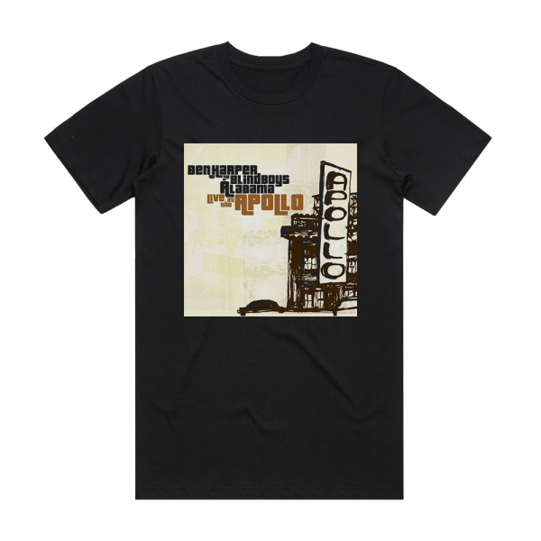 Ben Harper Live At The Apollo Album Cover T-Shirt Black