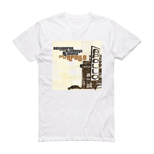 Ben Harper Live At The Apollo Album Cover T-Shirt White