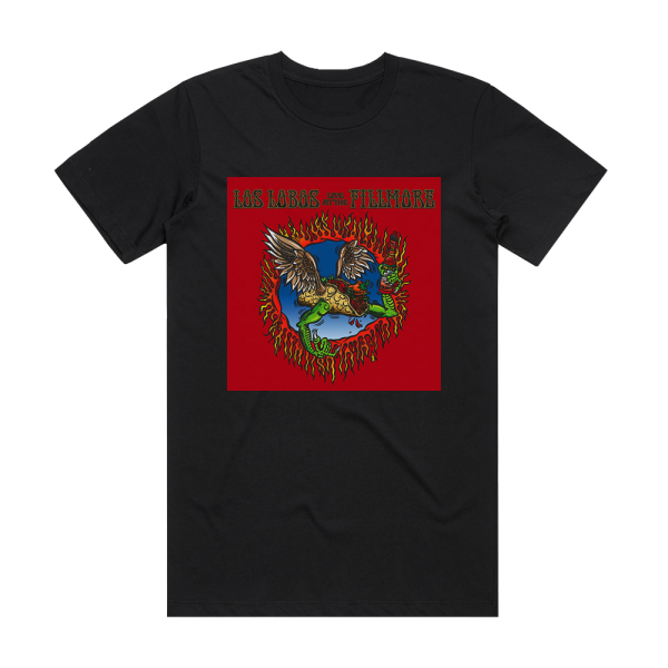 Los Lobos Live At The Fillmore Album Cover T-Shirt Black