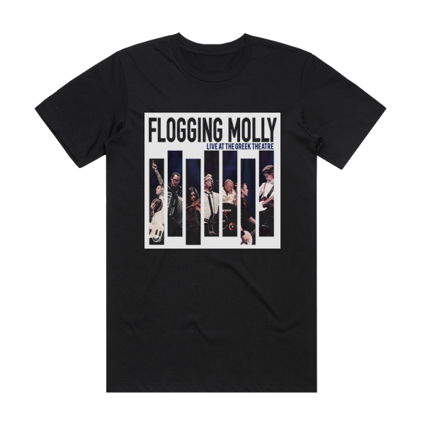 Flogging Molly Live At The Greek Theatre Album Cover T-Shirt Black