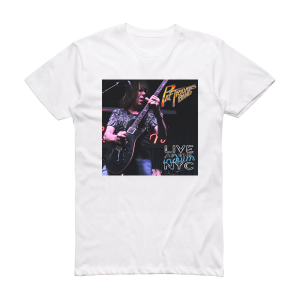 Pat Travers Band Live At The Iridium Nyc Album Cover T-Shirt White