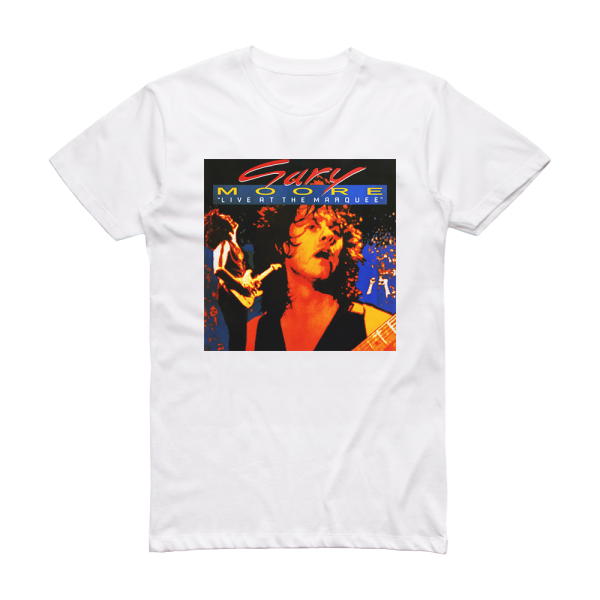 Gary Moore Live At The Marquee Album Cover T-Shirt White