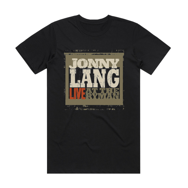 Jonny Lang Live At The Ryman Album Cover T-Shirt Black