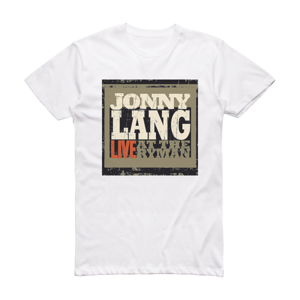 Jonny Lang Live At The Ryman Album Cover T-Shirt White