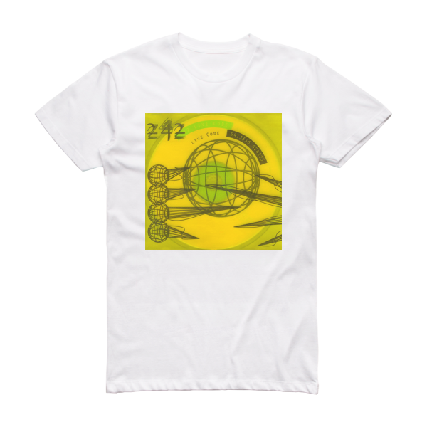 Front 242 Live Code Album Cover T-Shirt White