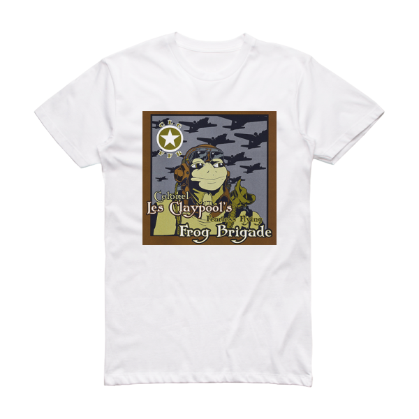 Les Claypool The Frog Brigade Live Frogs Set 1 Album Cover T-Shirt White