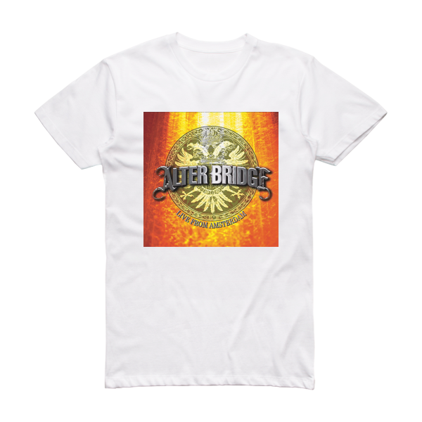 Alter Bridge Live From Amsterdam Album Cover T-Shirt White
