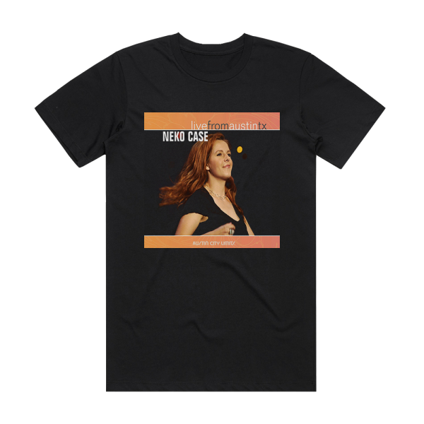 Neko Case Live From Austin Tx Album Cover T-Shirt Black