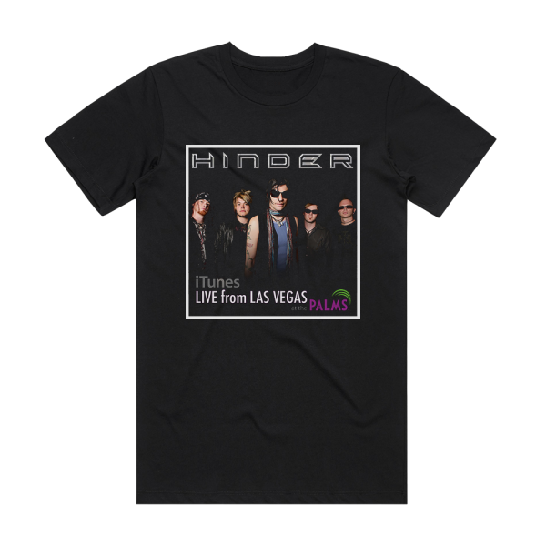 Hinder Live From Las Vegas At The Palms Album Cover T-Shirt Black