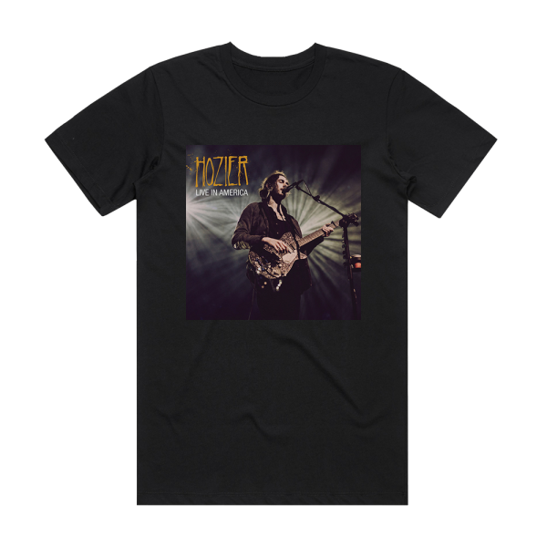 Hozier Live In America Album Cover T-Shirt Black