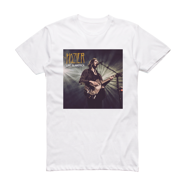 Hozier Live In America Album Cover T-Shirt White